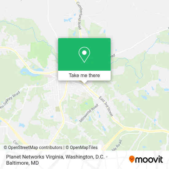 Planet Networks Virginia map