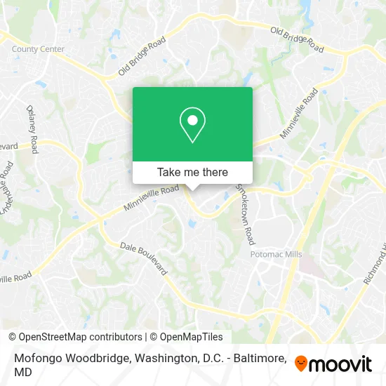 Mofongo Woodbridge map