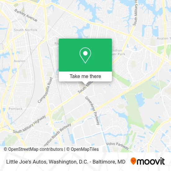 Little Joe's Autos map