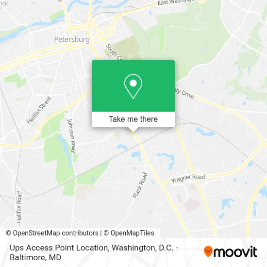 Ups Access Point Location map