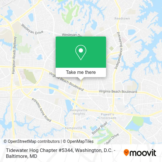 Tidewater Hog Chapter #5344 map