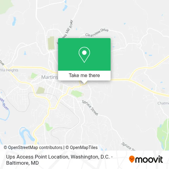 Ups Access Point Location map