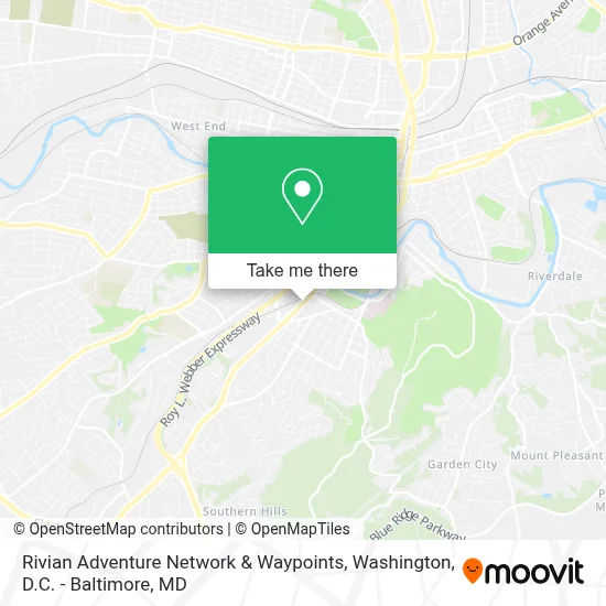 Rivian Adventure Network & Waypoints map