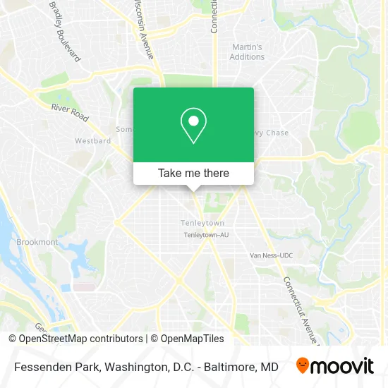 Fessenden Park map