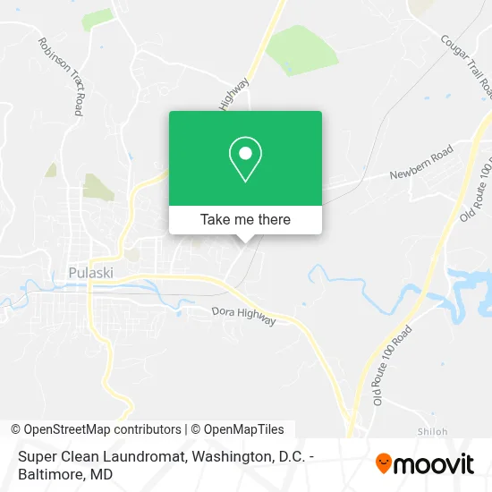 Super Clean Laundromat map