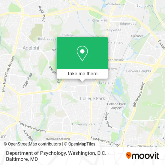 Department Of Psychology map