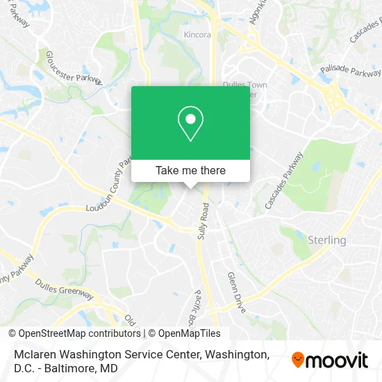 Mclaren Washington Service Center map