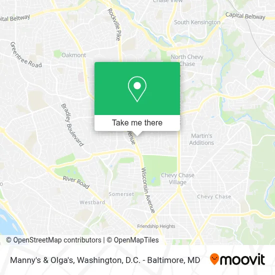 Manny's & Olga's map