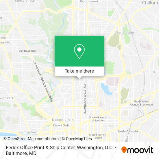 Fedex Office Print & Ship Center map