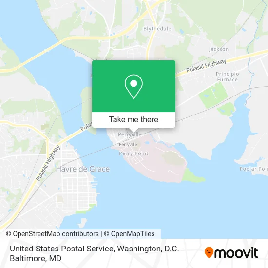 United States Postal Service map