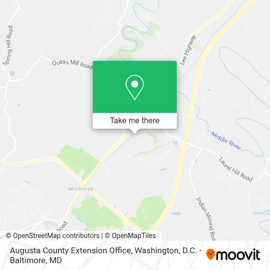 Augusta County Extension Office map