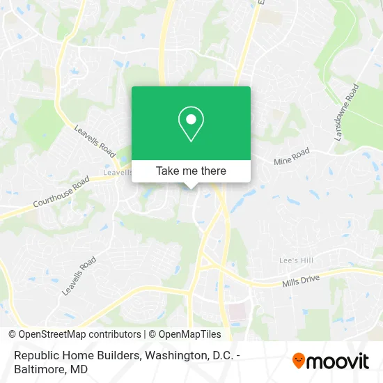 Republic Home Builders map