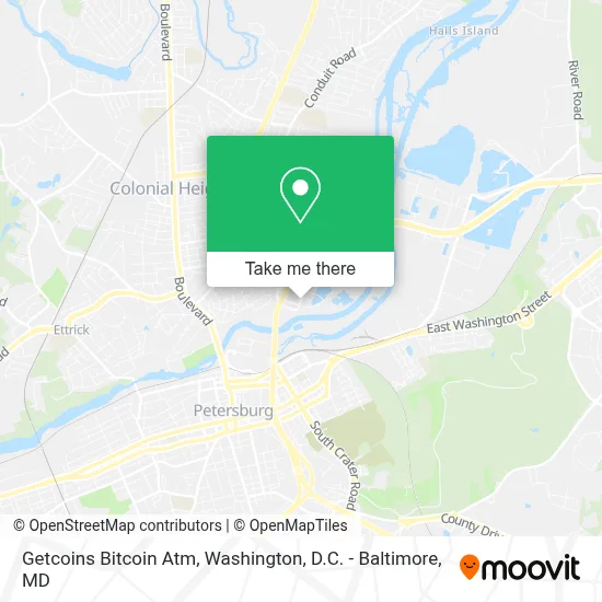 Getcoins Bitcoin Atm map