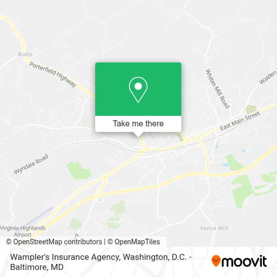 Wampler's Insurance Agency map
