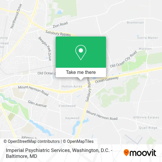 Imperial Psychiatric Services map