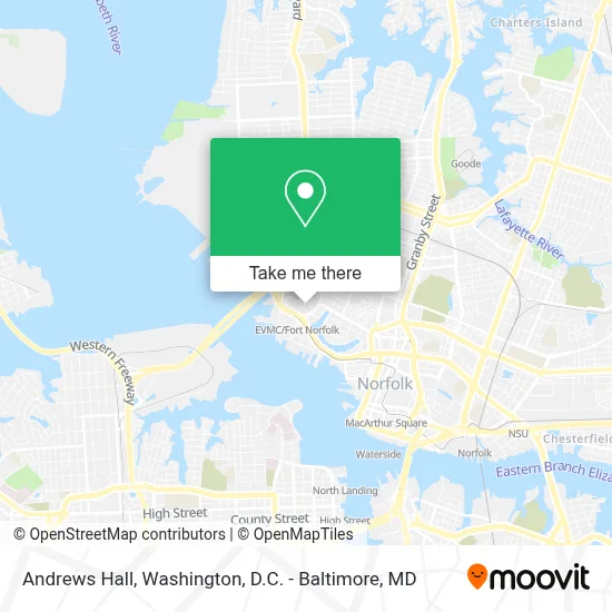 Andrews Hall map