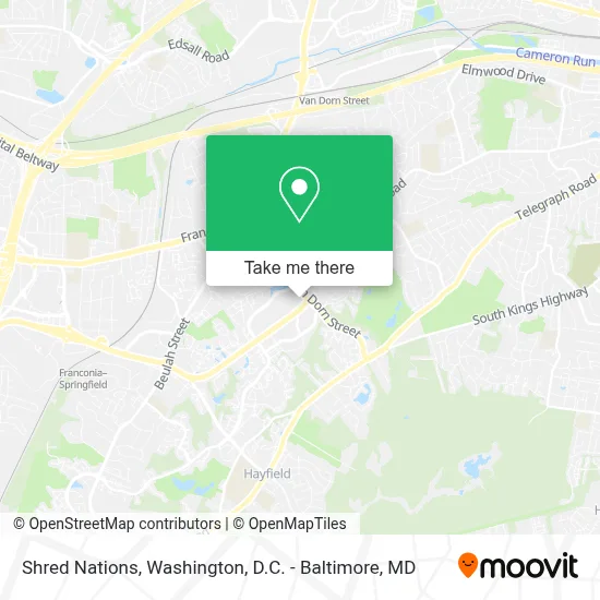 Shred Nations map