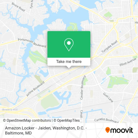 Amazon Locker - Jaiden map