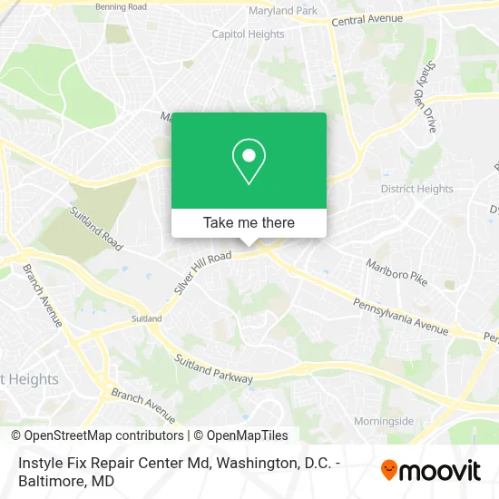 Instyle Fix Repair Center Md map