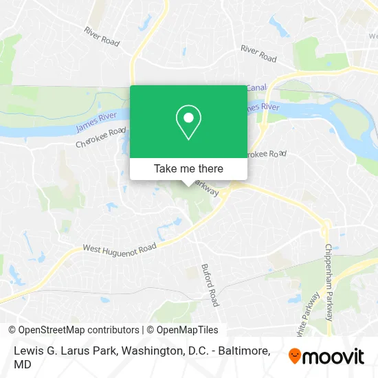 Lewis G. Larus Park map