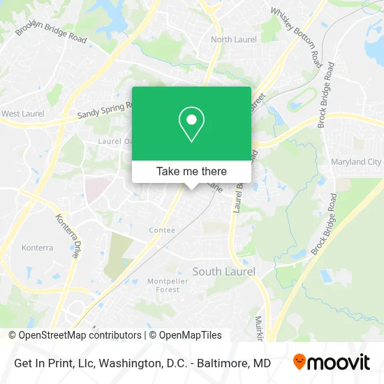 Get In Print, Llc map