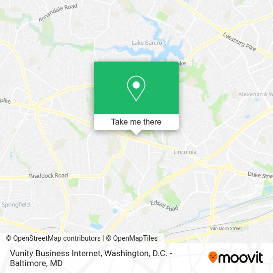 Vunity Business Internet map