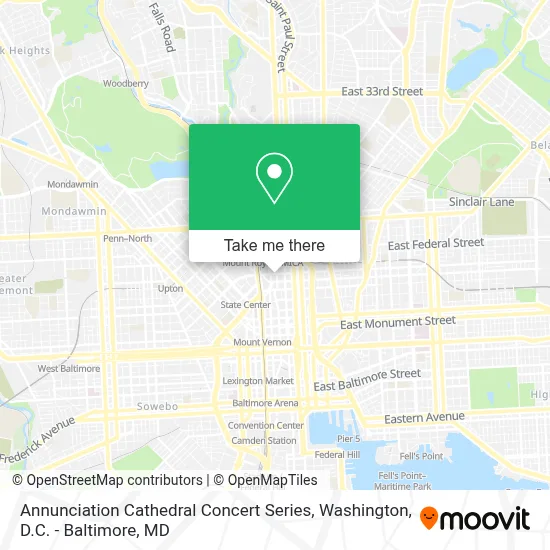 Annunciation Cathedral Concert Series map