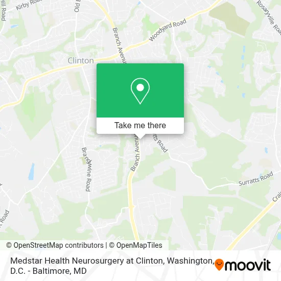 Medstar Health Neurosurgery at Clinton map