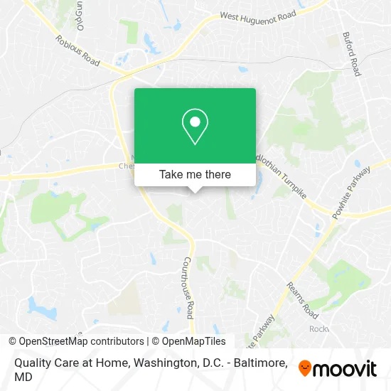 Quality Care at Home map