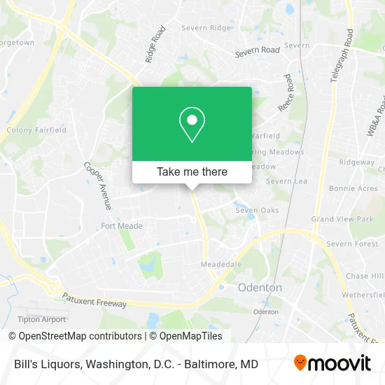 Bill's Liquors map