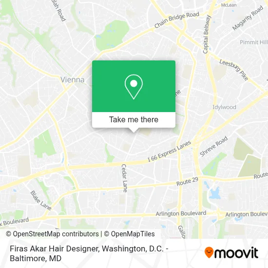 Firas Akar Hair Designer map
