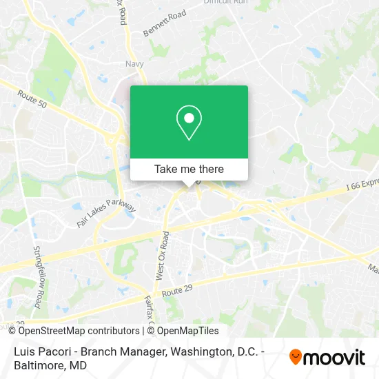 Luis Pacori - Branch Manager map