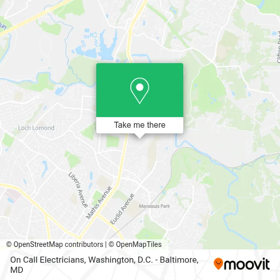On Call Electricians map