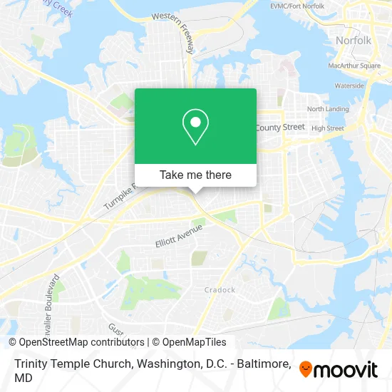 Trinity Temple Church map