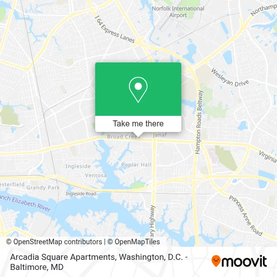 Arcadia Square Apartments map