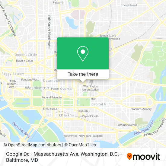 Google Dc - Massachusetts Ave map