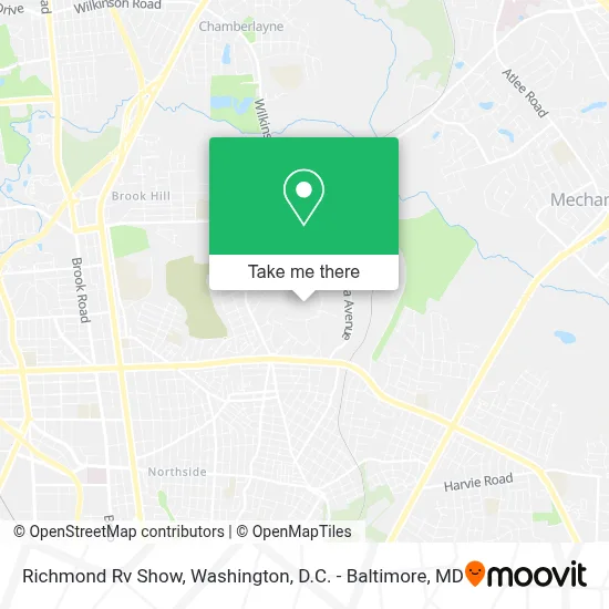 Richmond Rv Show map