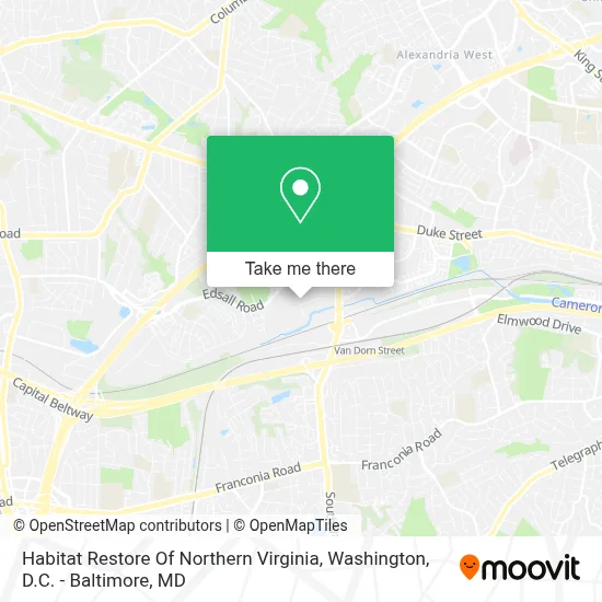 Habitat Restore Of Northern Virginia map