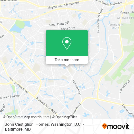 John Castiglioni Homes map