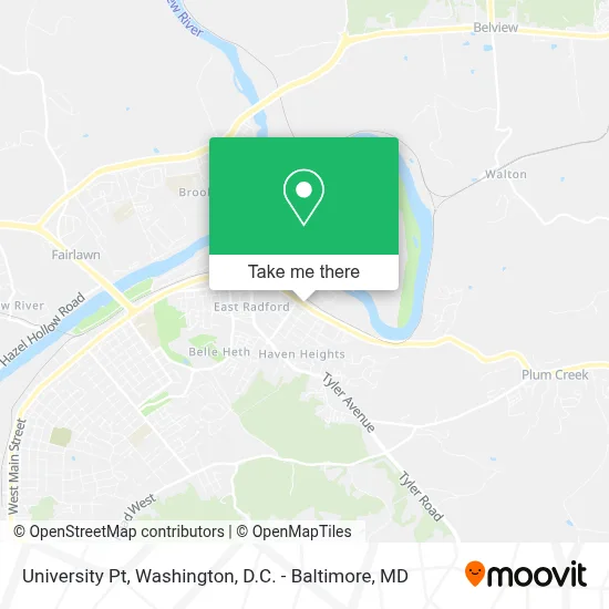 University Pt map