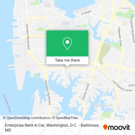 Enterprise Rent-A-Car map