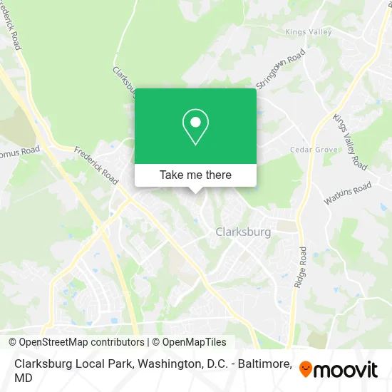 Clarksburg Local Park map