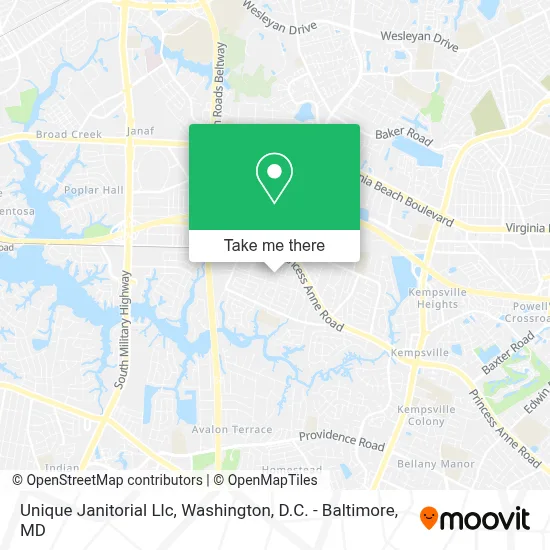 Unique Janitorial Llc map