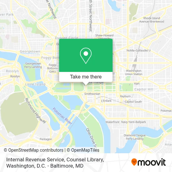 Internal Revenue Service, Counsel Library map