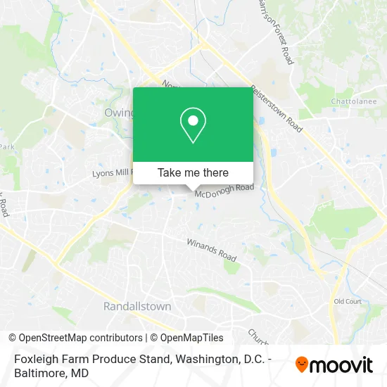 Foxleigh Farm Produce Stand map
