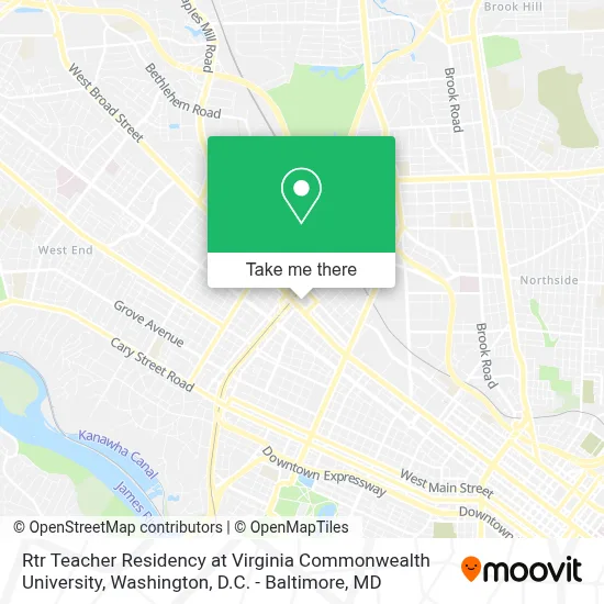 Rtr Teacher Residency at Virginia Commonwealth University map