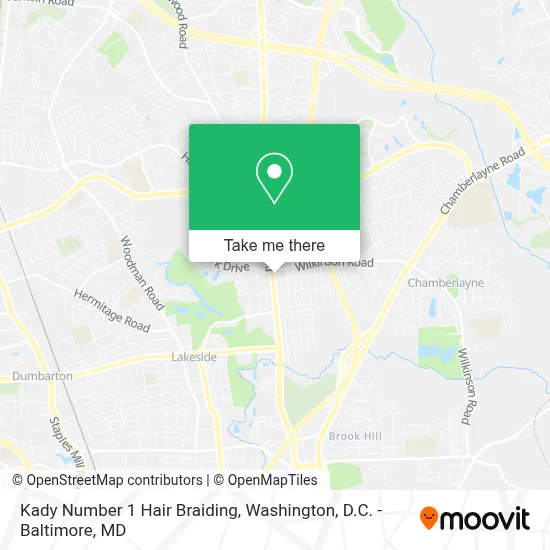 Kady Number 1 Hair Braiding map