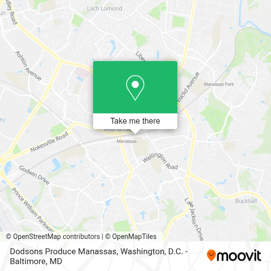 Dodsons Produce Manassas map