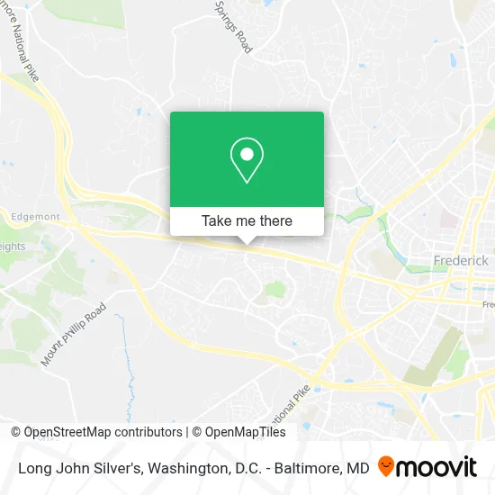 Long John Silver's map