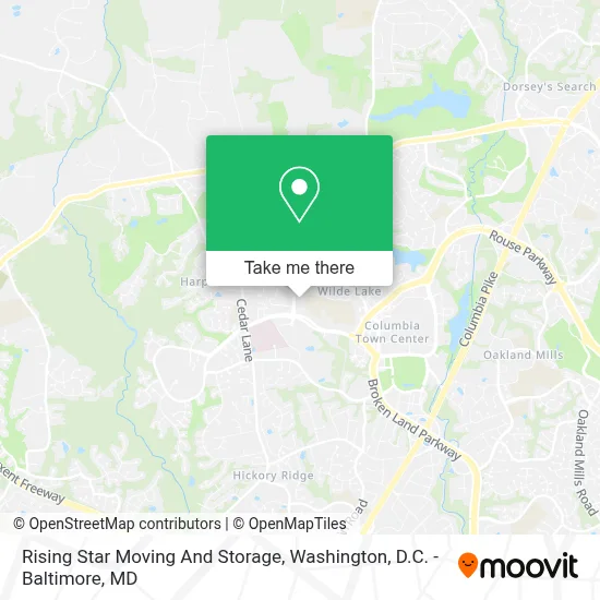 Rising Star Moving And Storage map